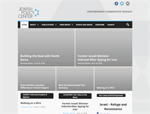 Tablet Screenshot of jewishpolicycenter.org